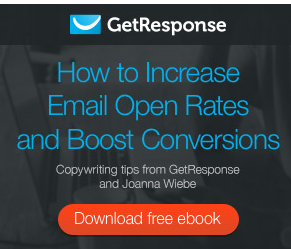 GetResponse how to increase email open rates and boost conversions download free ebbook