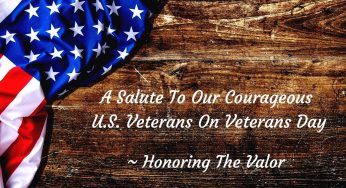 A Salute To Our Courageous U.S. Veterans on Veterans Day
