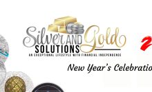 Silver and Gold solutions new year's celebration open house event