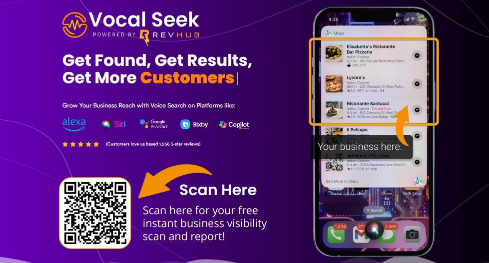 Vocal Seek - Get Found, Get Results, Get More Customers - Request your free Visibility Scan
